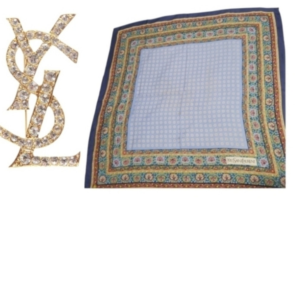 🏅Sensational SILK YVES SAINT LAURENT SCARF 💕gift
